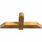 Ekena Millwork Eugene Rough Sawn Timber Gable Bracket, Western Red Cedar, 36"W x 15"H x 4"D x 4"F, 10/12 Pitch GBW036X15X0404EUG00RWR - alternate 2